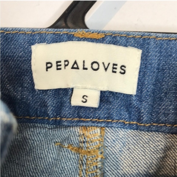 Pepaloves Anthropologie “I’m only kitten” embroidered cat straight leg jeans - Picture 5 of 7